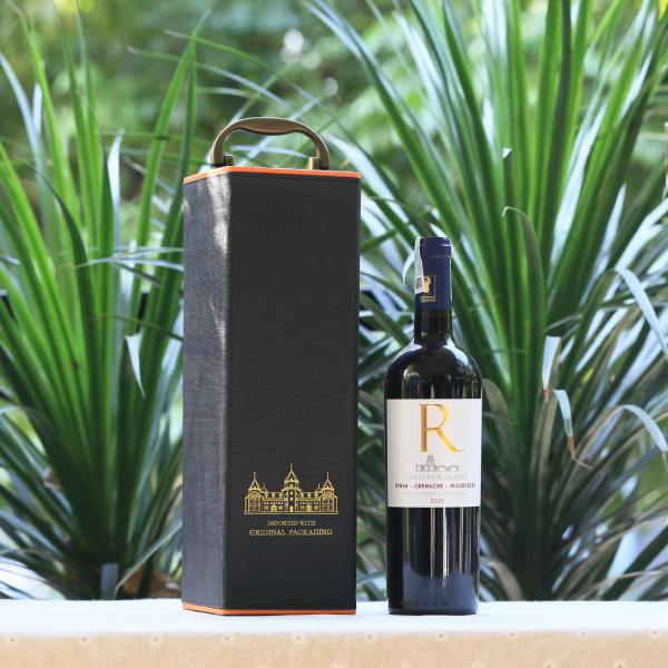 Rượu Vang Pháp R Domaine Rombeau kèm hộp da đơn